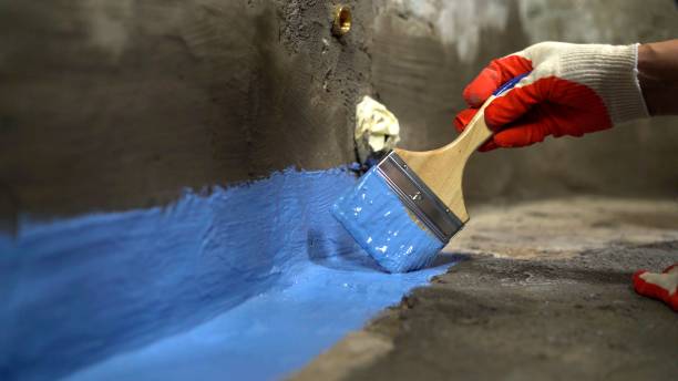 Commercial Waterproofing project at a Morristown, NJ business property by SJ Waterproofing Pros